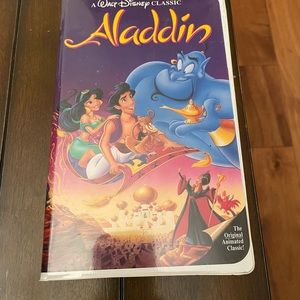 Walt Disney Classic Aladdin Black Diamond VHS Tape #1662 Print Date 8-10-93